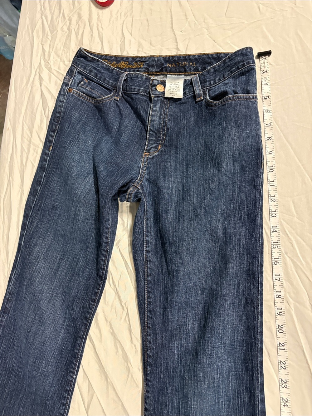 Eddie Bauer Classic Straight Leg Dark Blue Jeans